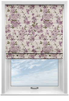Amelie, Mulberry - Roman Blind